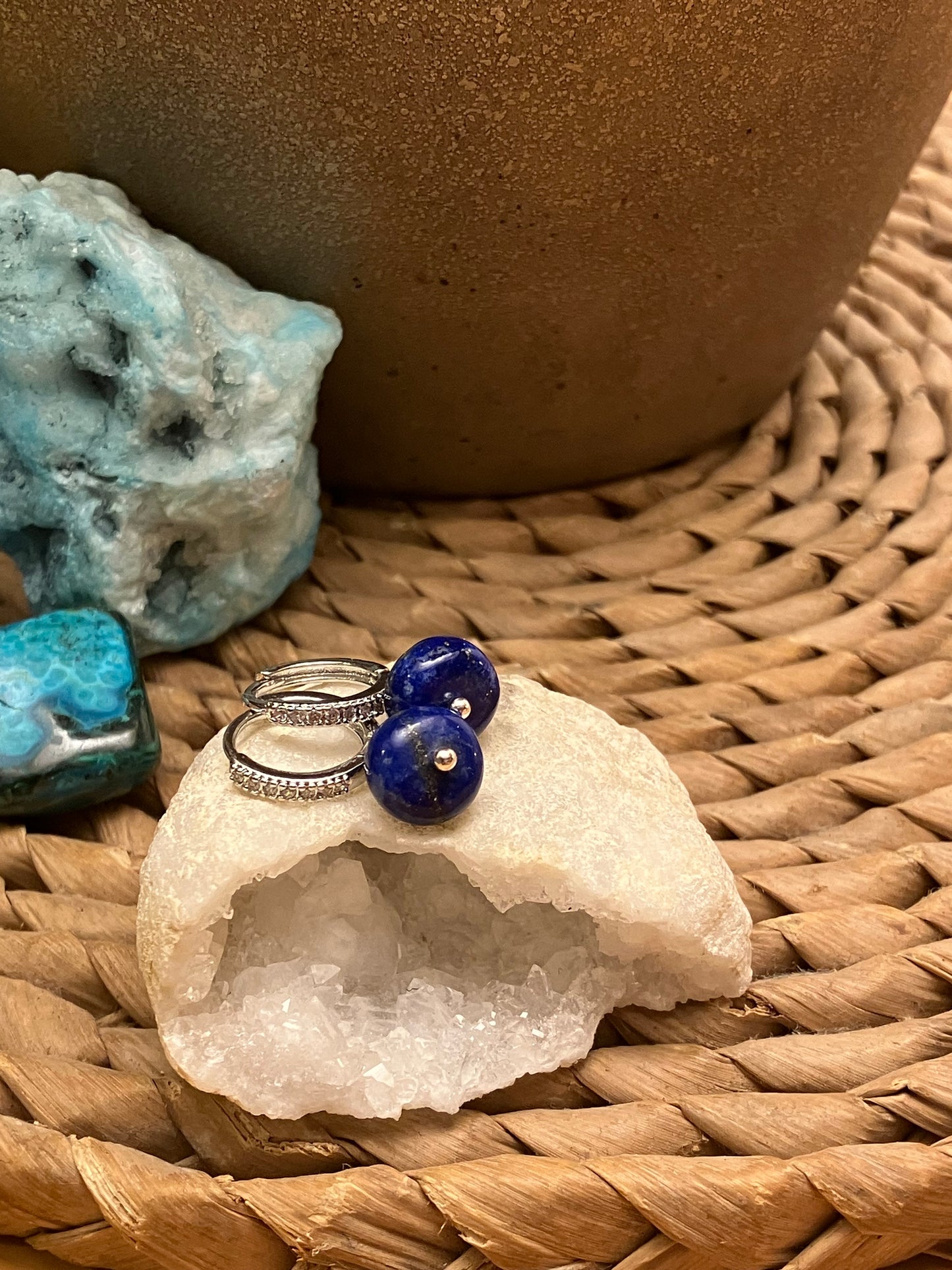 Silver Huggies | Lapis Lazuli | Inner Wisdom