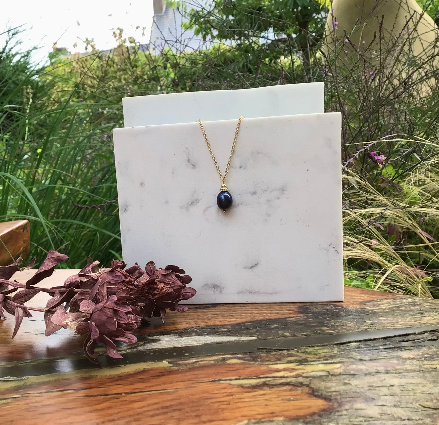 Bauble Necklace | Peacock Pearl | Wisdom