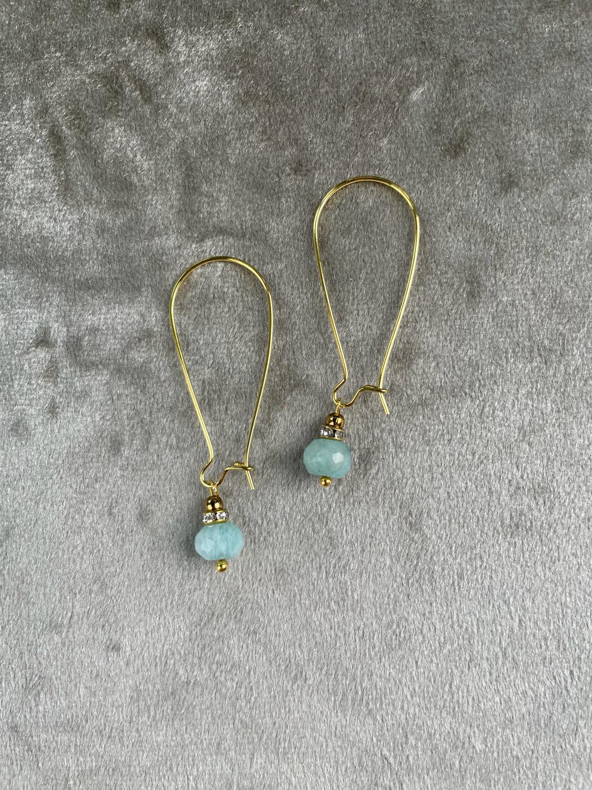 Amazonite Earrings - Leap of Faith Crystal Jewellery Cork