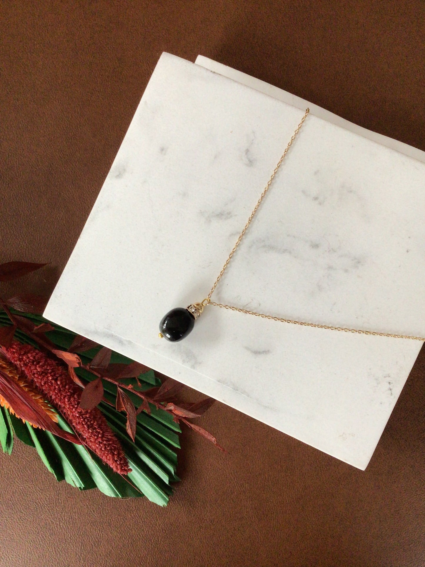 Bauble Necklace | Rainbow Obsidian | Protection