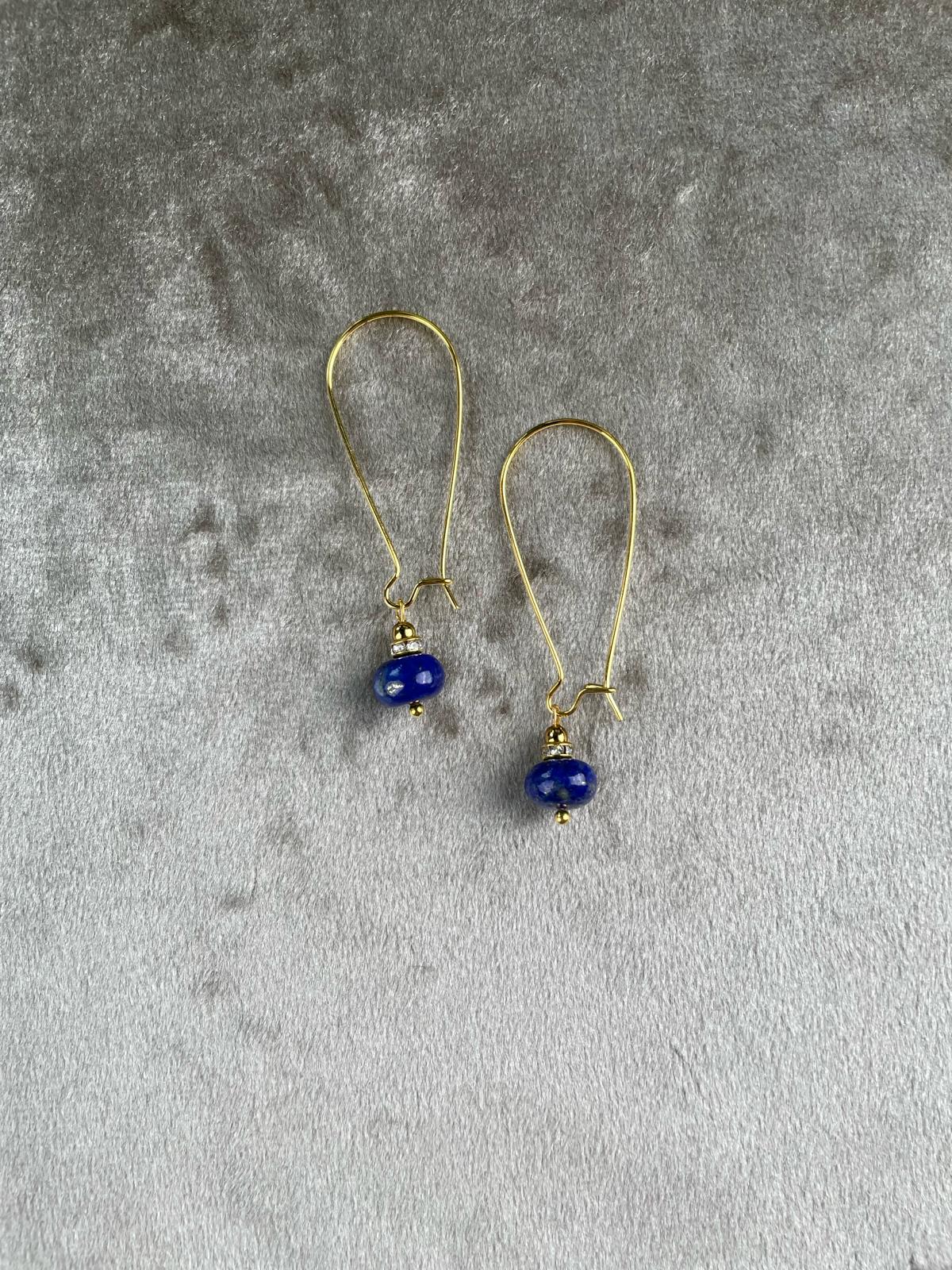 Lapis Lazuli Earrings - Leap of Faith Crystal Jewellery Cork