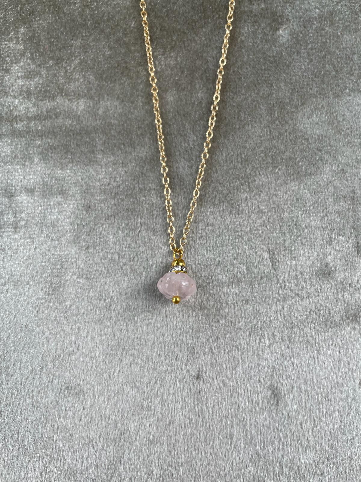 Morganite Necklace - Leap of Faith Crystal Jewellery Cork